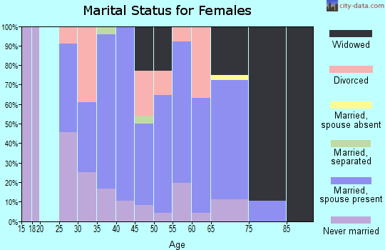 Zip code 29717 marital status for females