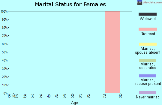 Zip code 29724 marital status for females