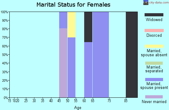 Zip code 29941 marital status for females