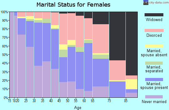 Zip code 30080 marital status for females