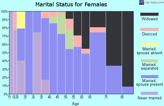 Zip code 30139 marital status for females