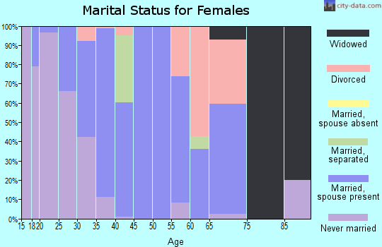 Zip code 30234 marital status for females