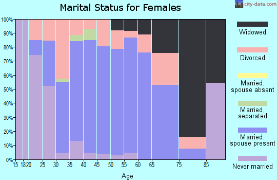 Zip code 30295 marital status for females