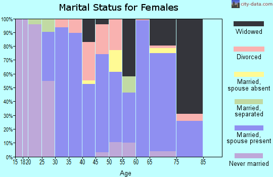 Zip code 30473 marital status for females
