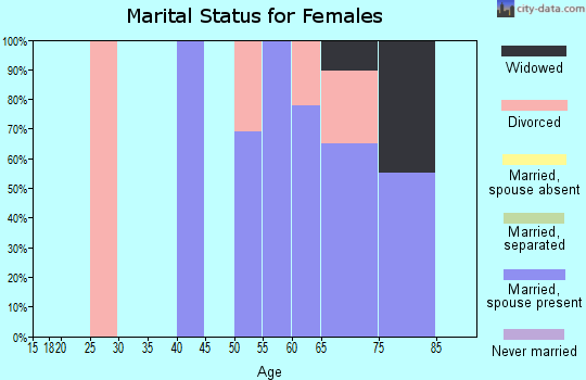 Zip code 30522 marital status for females