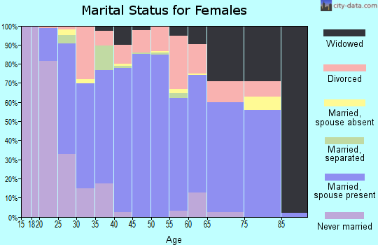 Zip code 30523 marital status for females