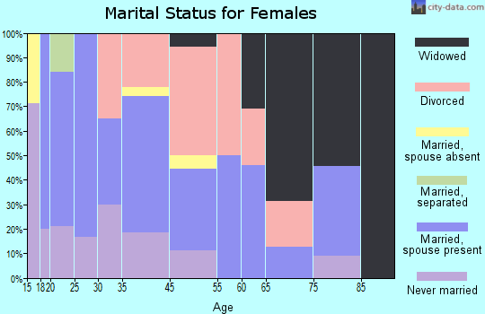 Zip code 30539 marital status for females