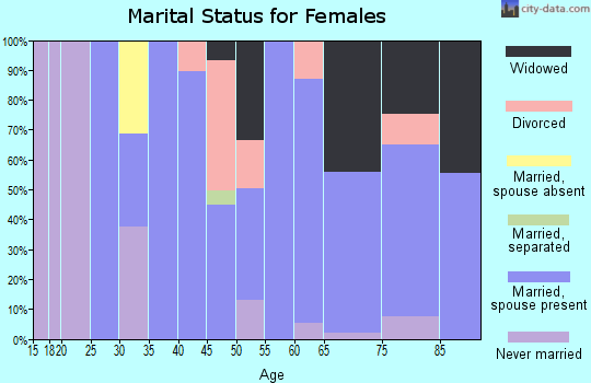 Zip code 30559 marital status for females