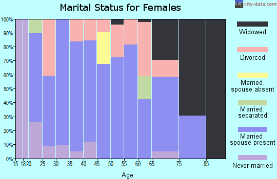 Zip code 30739 marital status for females