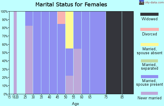Zip code 30746 marital status for females