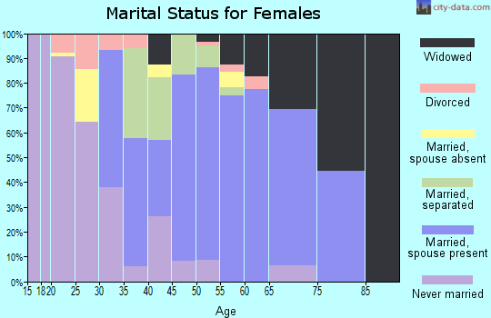 Zip code 31018 marital status for females