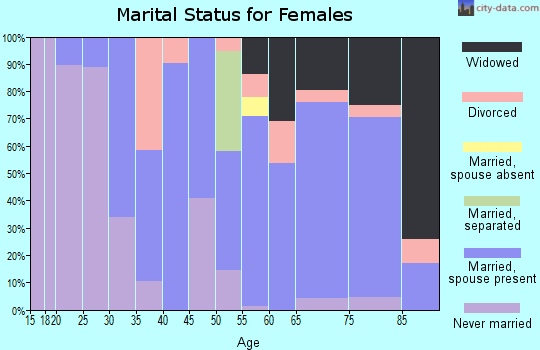 Zip code 31022 marital status for females