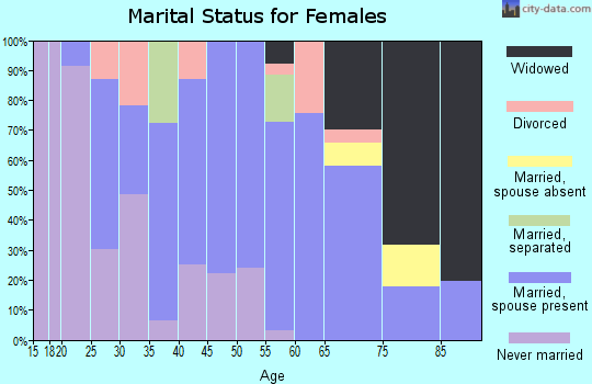 Zip code 31028 marital status for females