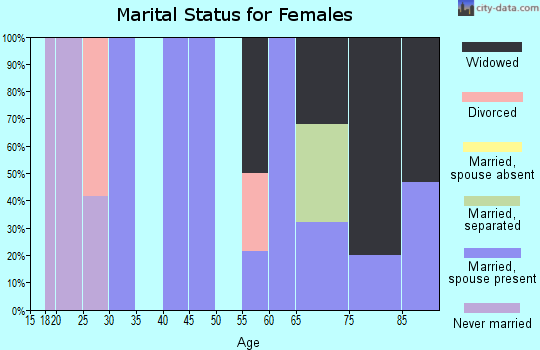 Zip code 31038 marital status for females