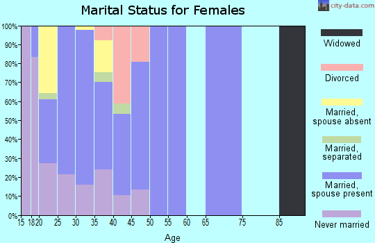 Zip code 31098 marital status for females
