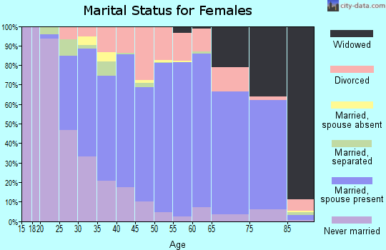 Zip code 31210 marital status for females