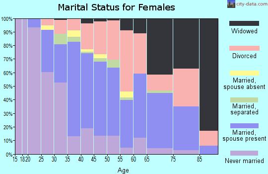 Zip code 31211 marital status for females