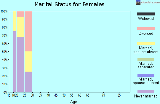 Zip code 31314 marital status for females