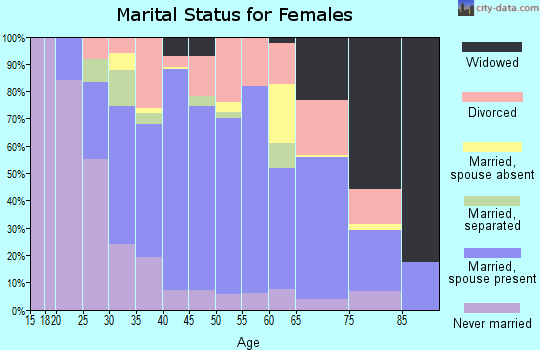Zip code 31320 marital status for females