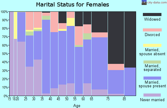 Zip code 31510 marital status for females