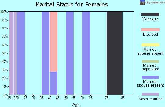 Zip code 31550 marital status for females