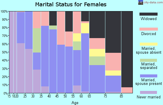 Zip code 31553 marital status for females