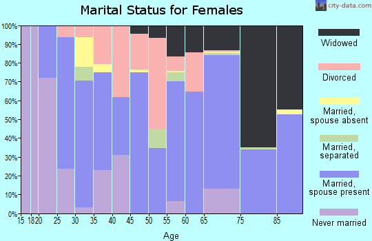 Zip code 31557 marital status for females