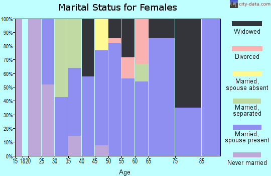 Zip code 31563 marital status for females