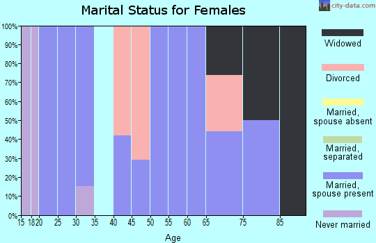 Zip code 31568 marital status for females