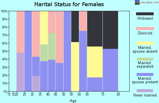 Zip code 31624 marital status for females