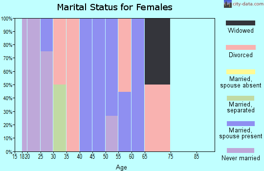 Zip code 31627 marital status for females