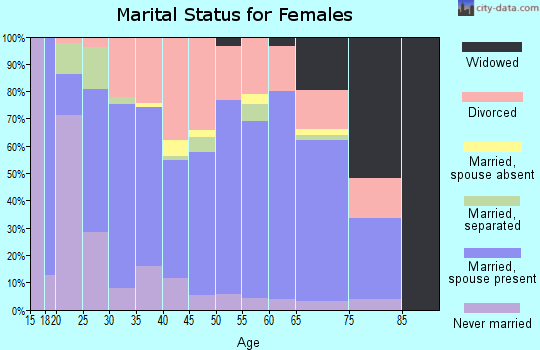 Zip code 31632 marital status for females