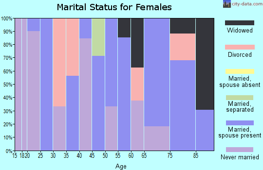Zip code 31638 marital status for females