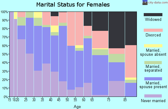 Zip code 31643 marital status for females