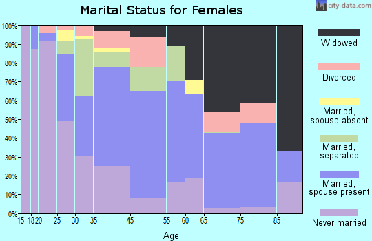 Zip code 31713 marital status for females