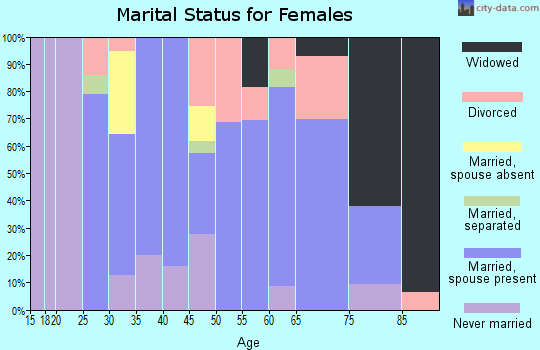 Zip code 31738 marital status for females