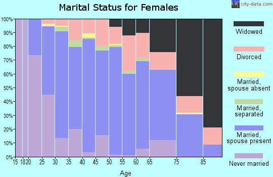 Zip code 31763 marital status for females