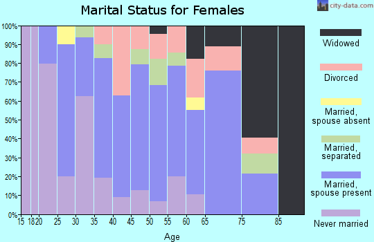 Zip code 31765 marital status for females