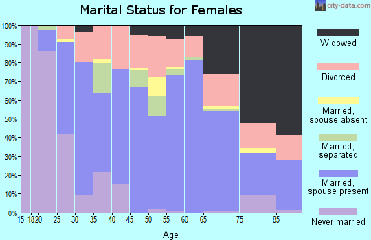 Zip code 32060 marital status for females