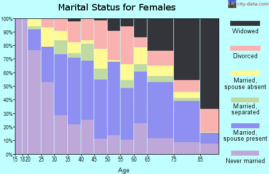 Zip code 33013 marital status for females