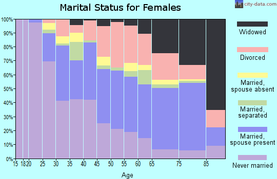 Zip code 33435 marital status for females