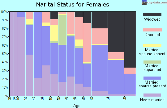 Zip code 33484 marital status for females
