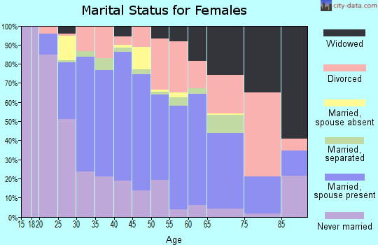 Zip code 33510 marital status for females