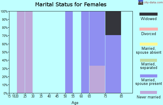 Zip code 33924 marital status for females