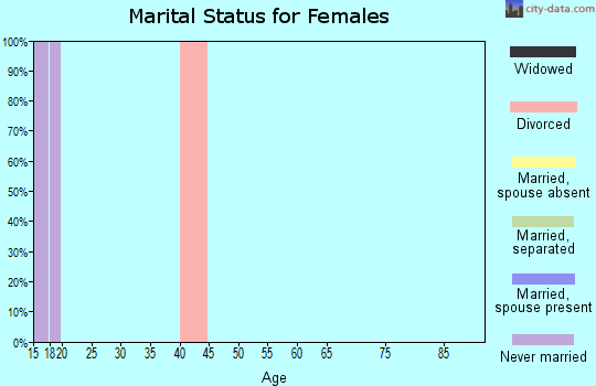 Zip code 37213 marital status for females