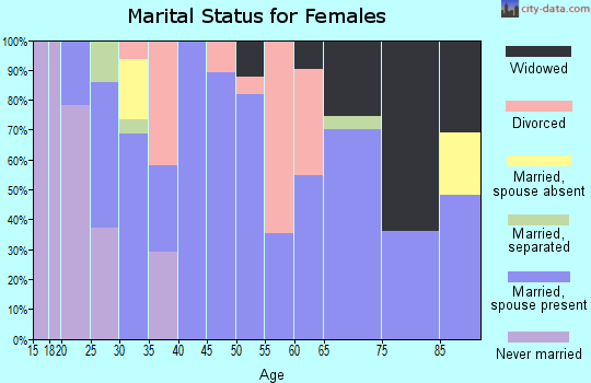 Zip code 37313 marital status for females