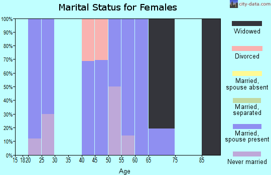 Zip code 37333 marital status for females