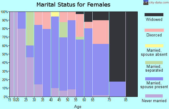 Zip code 37336 marital status for females
