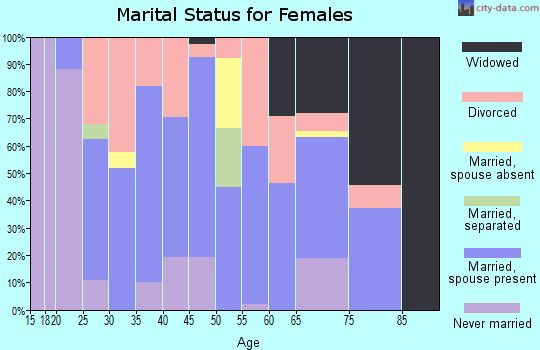Zip code 37387 marital status for females