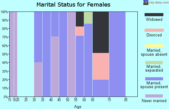 Zip code 37715 marital status for females